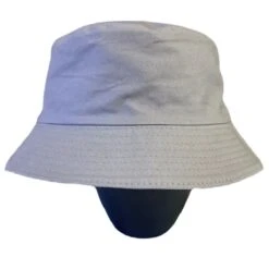 Chapeau Réversible Fait En Tissu Polyester Uni Blanc