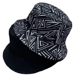 Chapeau Réversible Pour Adultes à Imprimé Géométrique