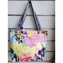 Sac Cabas De Plage Imprimé Fantaisie De Couleurs Vives