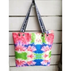 Sac Cabas De Plage Doté De Motif Tie-dye Coloré Unique