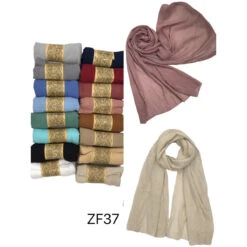 Écharpe Hijab Unisexe En Coton Viscose Coloris Uni