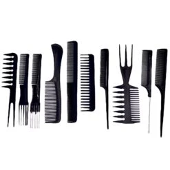 Ensemble De 10 Peignes De Coiffure Professionnels