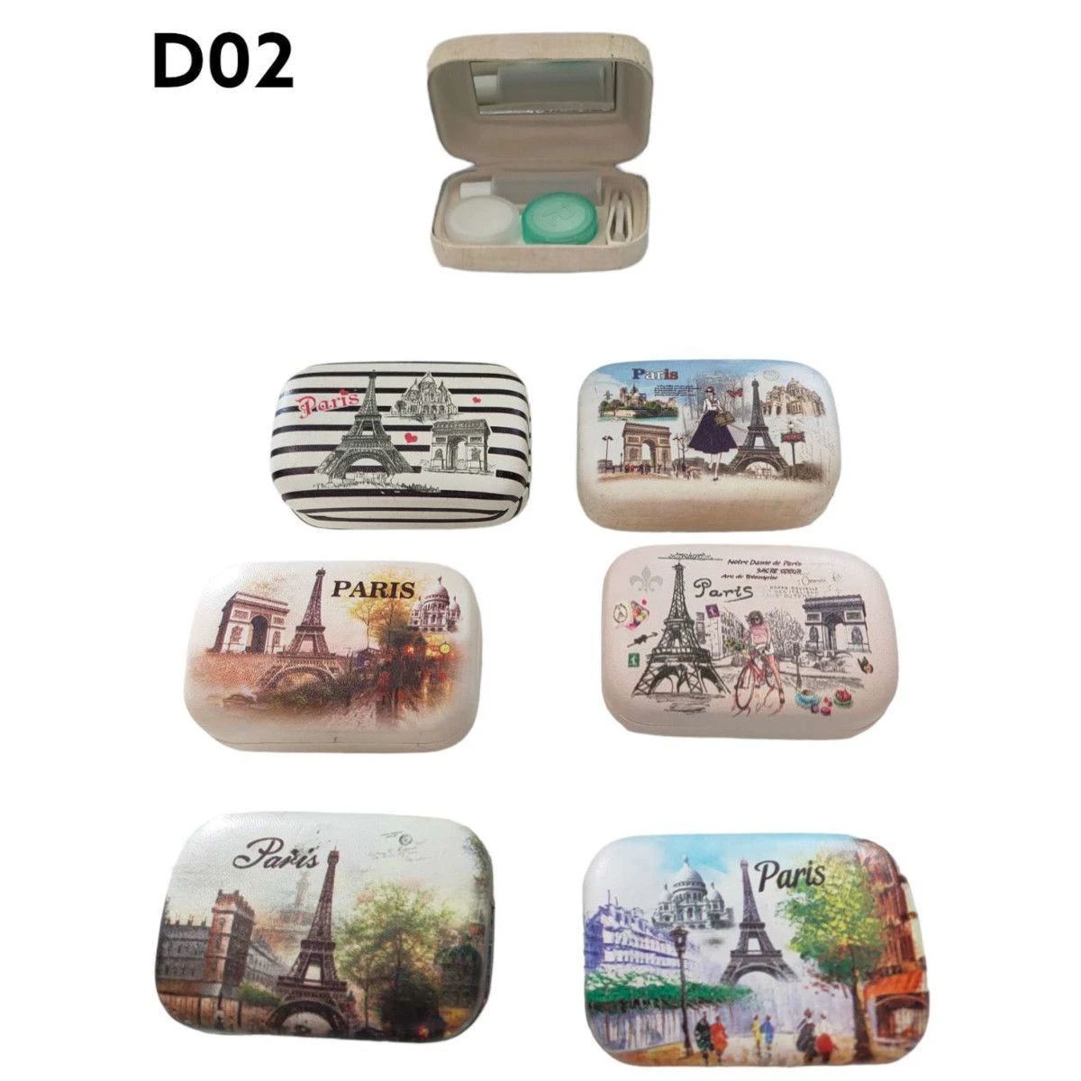 Étuis à Lentilles Doté D'un Design De La Ville De PARIS 3 Étuis à Lentilles Doté D'un Design De La Ville De PARIS