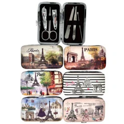 Kit De Manucure Dans Une Boîte à Imprimé De Paris