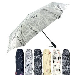Parapluie Pliant En Tissu De Polyester Avec Un Imprimé