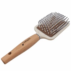 Brosse à Cheveux Avec Poils Souples Et Un Manche En Bois