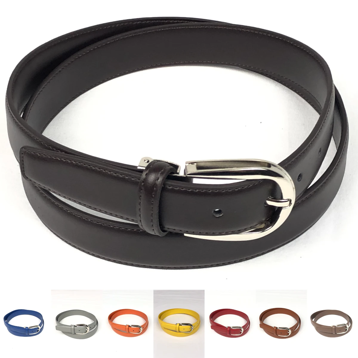 Ceinture Croûte De Cuir Avec Fermeture Par Boucle Ardillon 4 Ceinture Croûte De Cuir Avec Fermeture Par Boucle Ardillon – Image 2