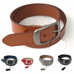 Ceinture En Cuir Véritable Doté D'une Boucle Ardillon