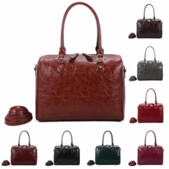 Sac En Cuir Synthétique De Style Cabas Fermé à Glissière