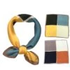 Foulard Carré En Polyester Avec 4 Blocs De Couleurs Coloris MIX -Accessoires De Mode product 11753734hd