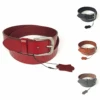 Ceinture Classique Cuir Véritable Avec Boucle Ardillon Argentée -Accessoires De Mode product 11755126b