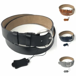 Ceinture En Cuir Dotée D'une Boucle Ardillon à 2 Passants -Accessoires De Mode product 11755129hd