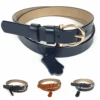 Ceinture En Vrai Cuir Dotée D'une Belle Boucle Dorée -Accessoires De Mode product 11755132b