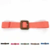 Ceinture En Paille Tressée Et Une Boucle Carrée En Bois -Accessoires De Mode product 11755133b