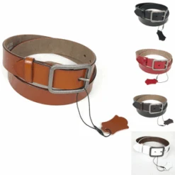 Ceinture Réalisée En Cuir Lisse Et Souple Coloris Uni