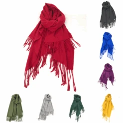 Foulard Rectangle Composée 80% Viscose Et 20% Laine -Accessoires De Mode product 11756522hd