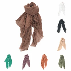 Foulard Fabriquée à Partir Du Coton Et Lin Unicolore