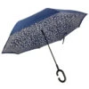 Parapluie Inversé 8 Baleines à Motif Paisley Et Bords à Pois