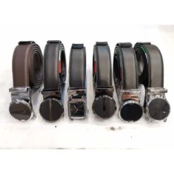 Ceinture Style Automatique Faite En Croûte Cuir Vachette