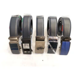 Ceinture Boucle Automatique En Croûte De Cuir Sans Trous