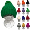 Assortiment Bonnet Doublé Fourrure à Torsades Et Pompon -Accessoires De Mode product 11758908b