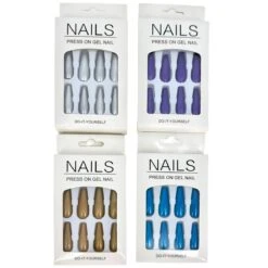 Faux Ongles De Couleur Unie à Finition Brillante