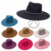 Chapeau Embelli D'une Chaîne Tressée Avec Simili Cuir -Accessoires De Mode product 11761352b
