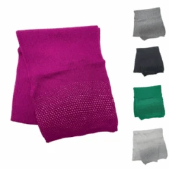Écharpe à Strass En Maille Côtelée Coloris Uni