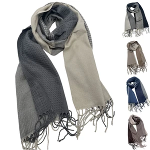 Écharpe Color Block Aux Motifs Texturés Avec Franges 3 Écharpe Color Block Aux Motifs Texturés Avec Franges