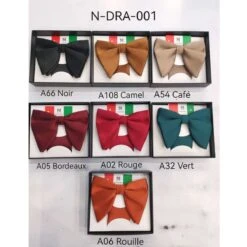 Nœud Papillon Uni Avec Pochette Assortie Coloris MIXTE