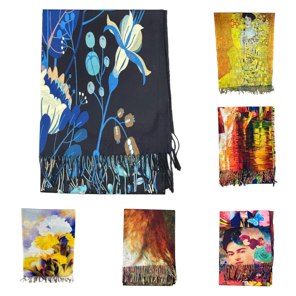 Écharpe Parée Un Imprimé Inspiré De Belle Peinture 4 Écharpe Parée Un Imprimé Inspiré De Belle Peinture – Image 2