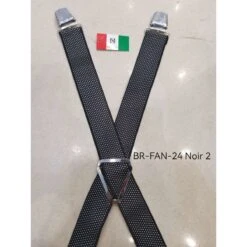 Bretelles élastiques En Forme X Noir Au Design à Petits Pois