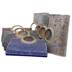 Sac Pochette De Soirée Avec Strass En Cristal étincelant