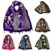 Écharpe Avec Pompons Aux Motifs Fleurs Coloris MIX -Accessoires De Mode product 11769896b