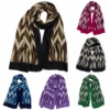 Écharpe Longue à Imprimé Façon Zigzag De Couleur Mixte -Accessoires De Mode product 11769936b