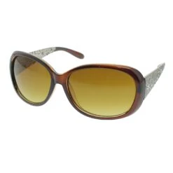 Lunettes De Soleil élégantes Avec Branches Imprimées De Fleurs