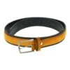 Ceinture Homme En Cuir De Vachette De Qualité Jaune -Accessoires De Mode product 9555940hd
