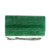 Pochette Rabat Avec Ceinture Satin Et Noeud Vert -Accessoires De Mode product 9601241hd