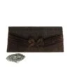 Pochette De Soirée Fermoir Rabat Avec Noeud Marron -Accessoires De Mode product 9601266hd